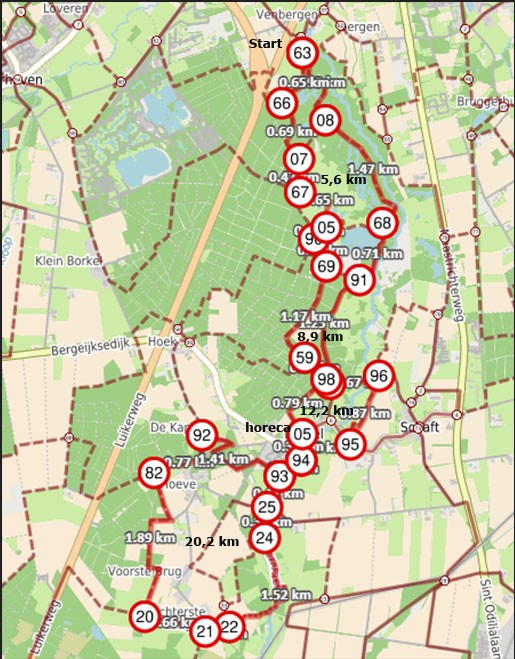 Route van de Maand Augustus 2020